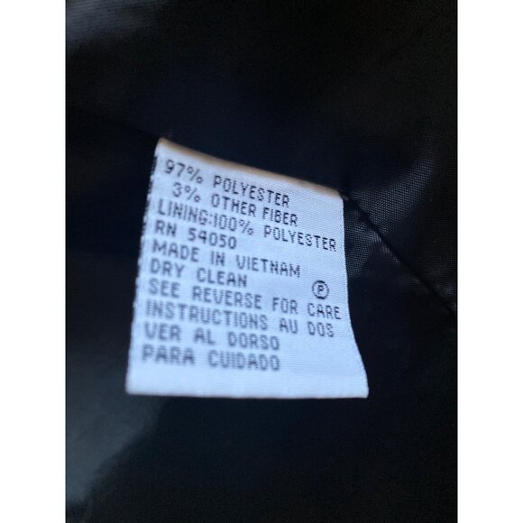 Le Suit Essentials Womens Pinstripe Blazer Jacket Size 18 Black Polyester Blend - Picture 6 of 6